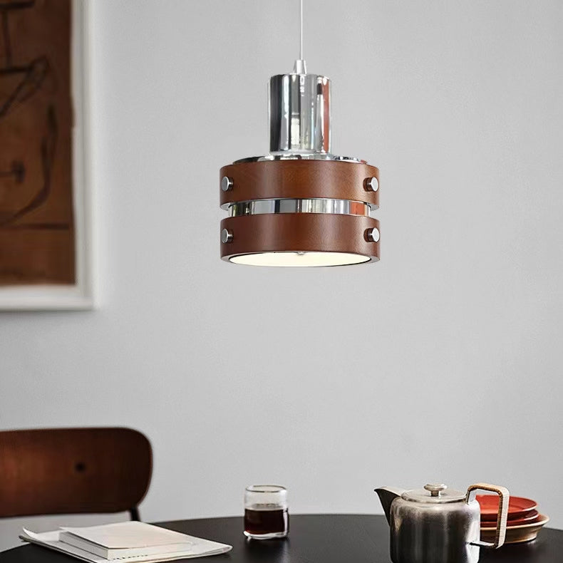 Danish Industrial Vintage Metal Pendant Light