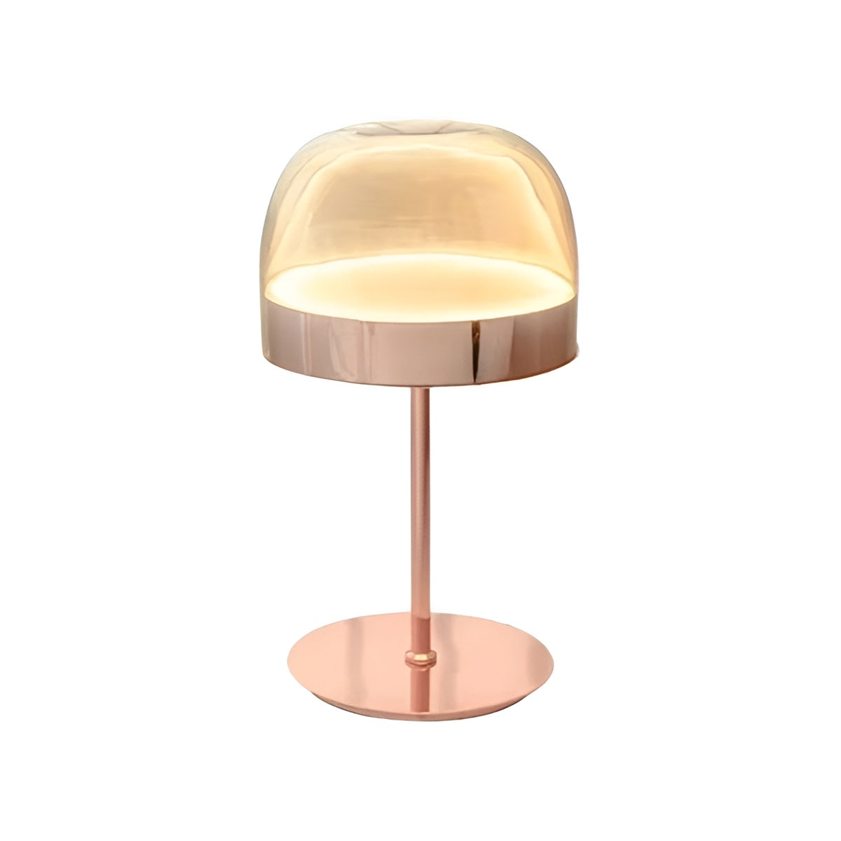 Equatore Modern LED Colored Glass Table Lamp for Bedroom