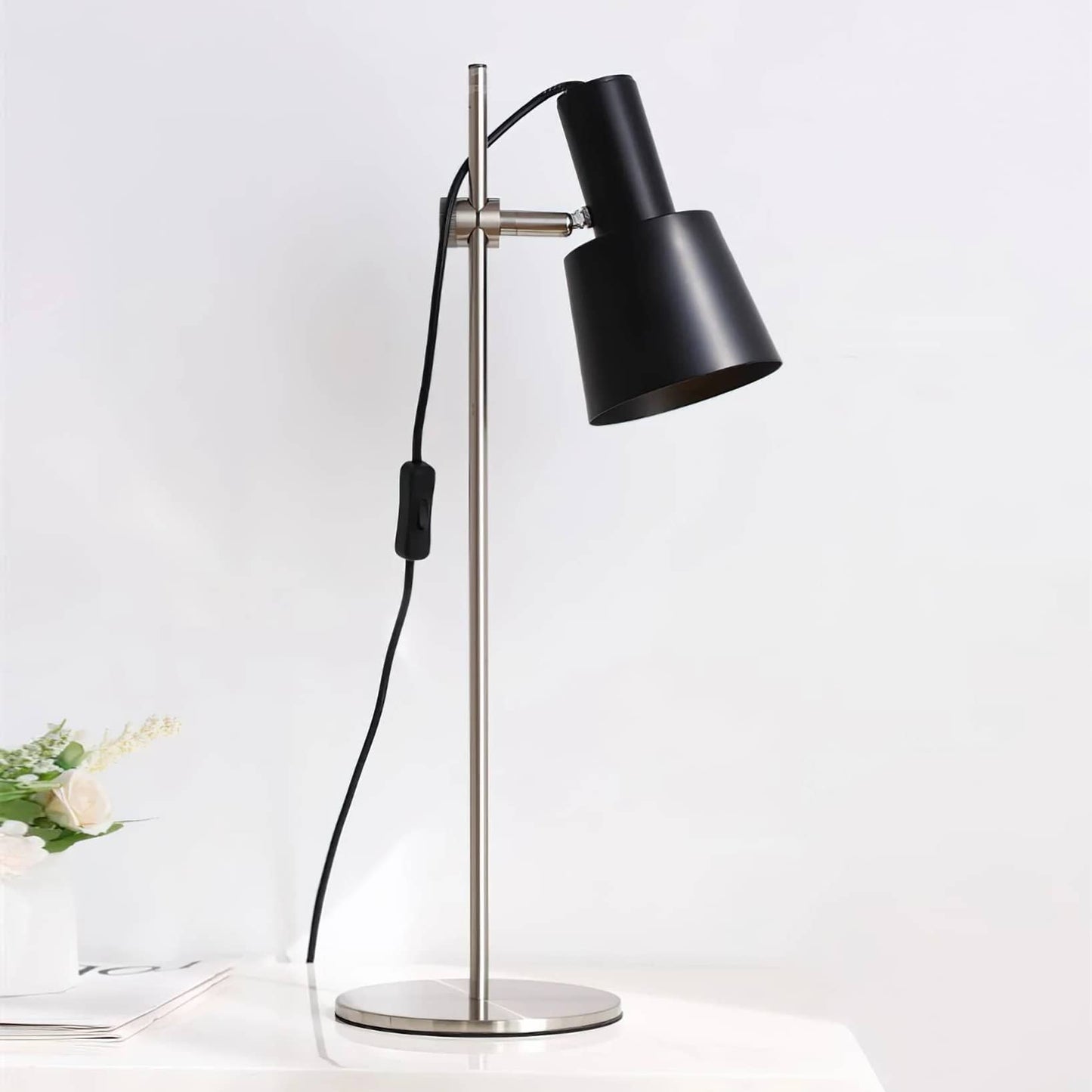 Industrial Adjustable Conical Metal Table Lamp