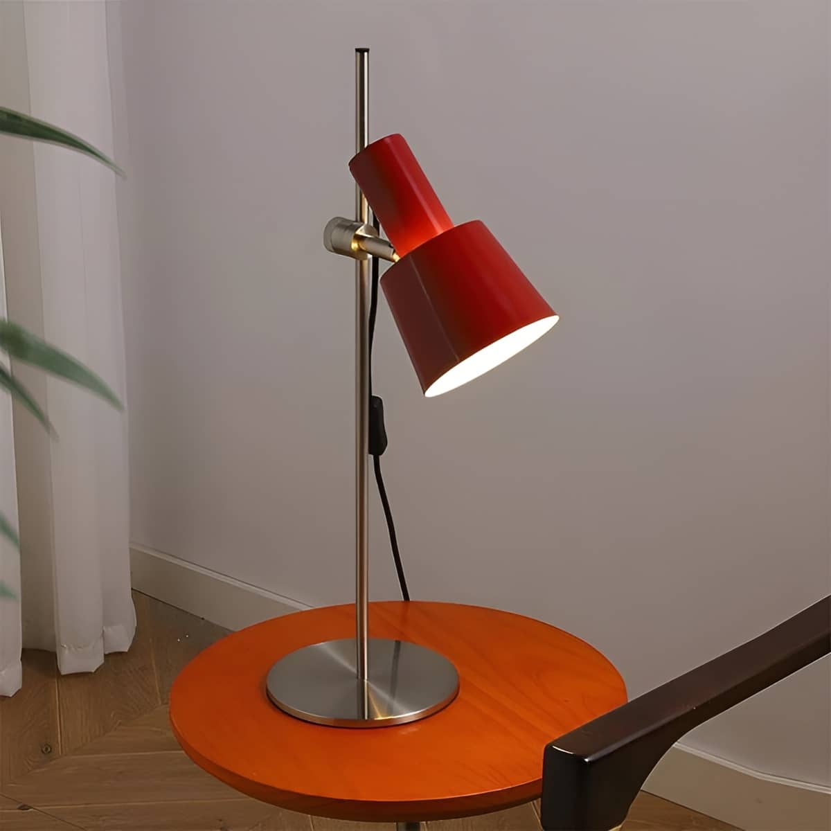 Industrial Adjustable Conical Metal Table Lamp