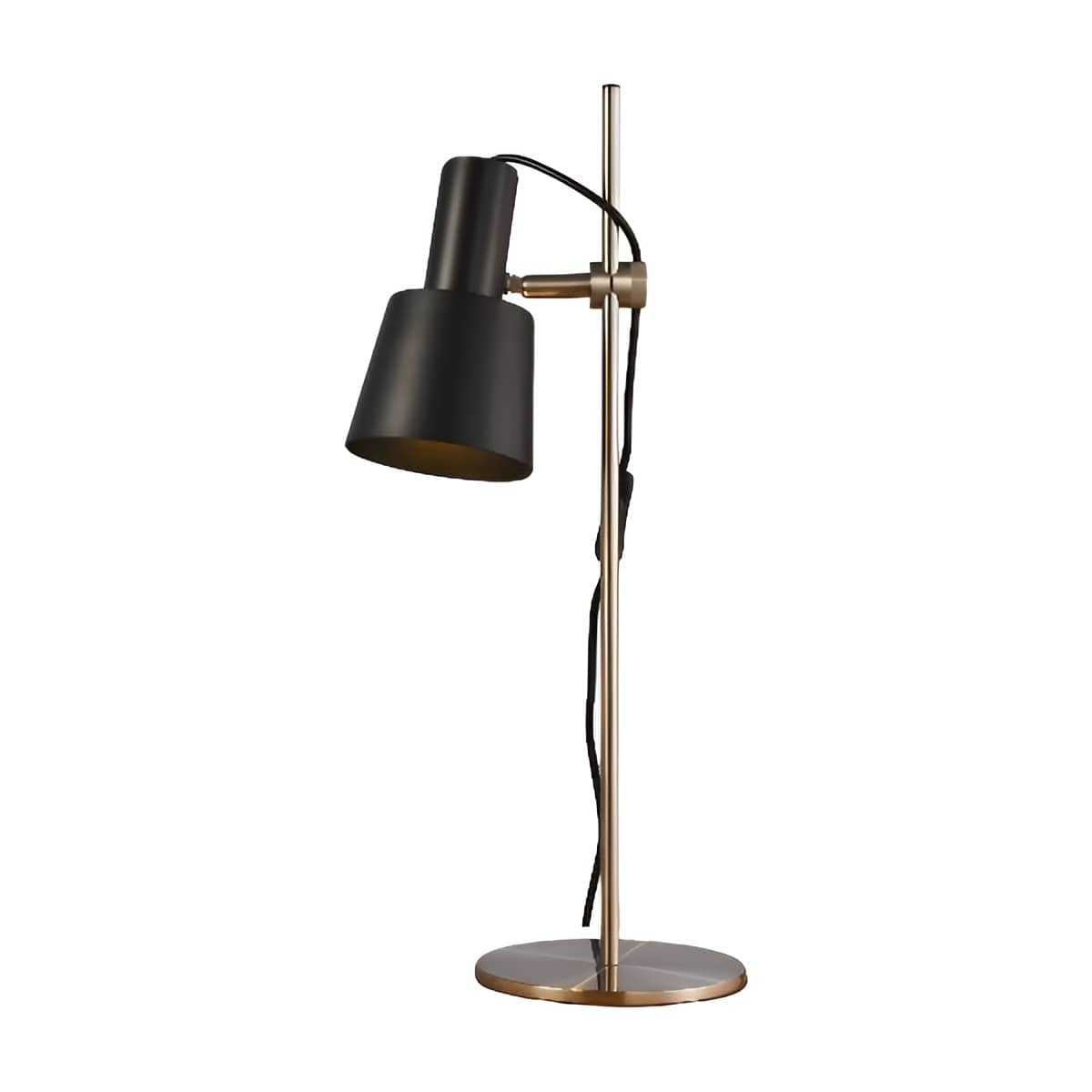 Industrial Adjustable Conical Black Metal Table Lamp