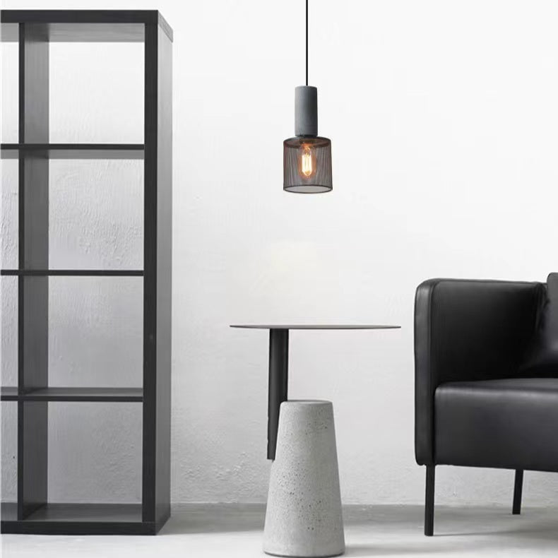 Industrial Style American Retro Cement Pendant Light