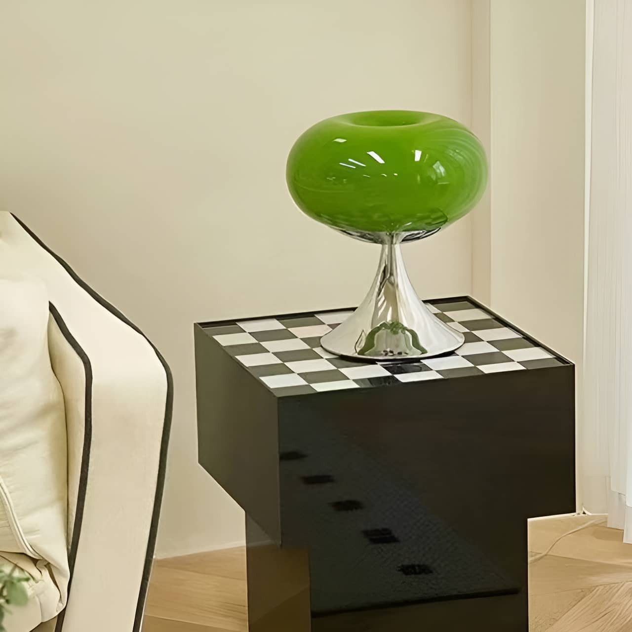 Italian Creative Bauhaus Donut Glass Table Lamp
