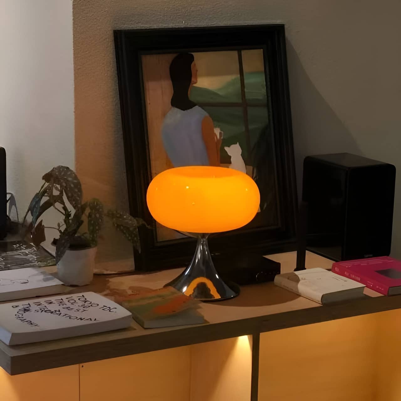 Italian Creative Bauhaus Donut Glass Table Lamp