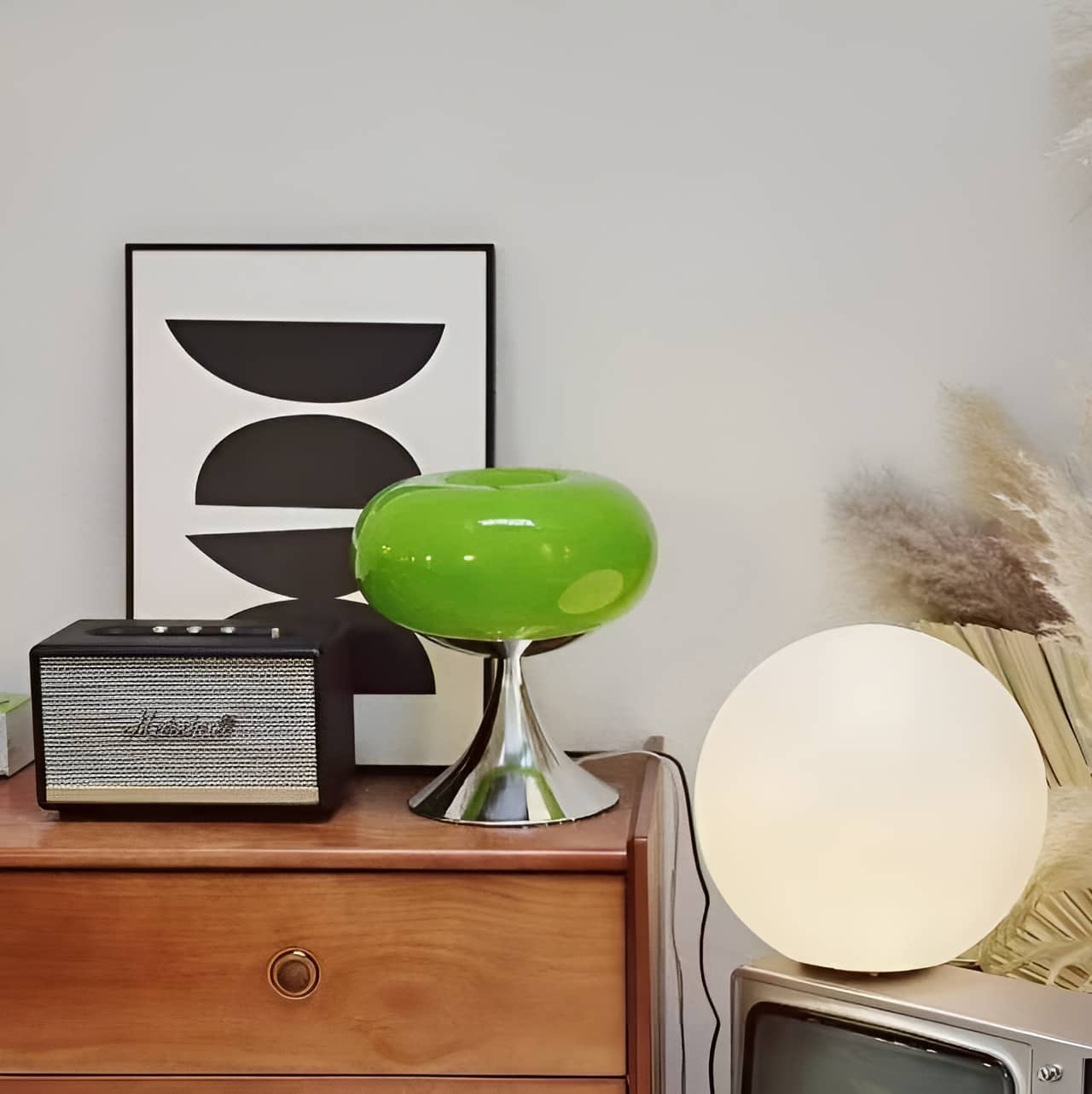 Italian Creative Bauhaus Donut Glass Table Lamp