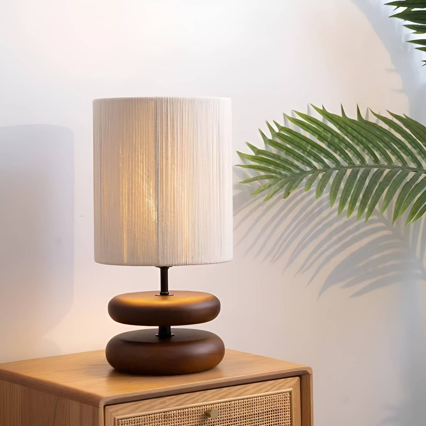 Japanese Style Retro Wooden Table Lamp