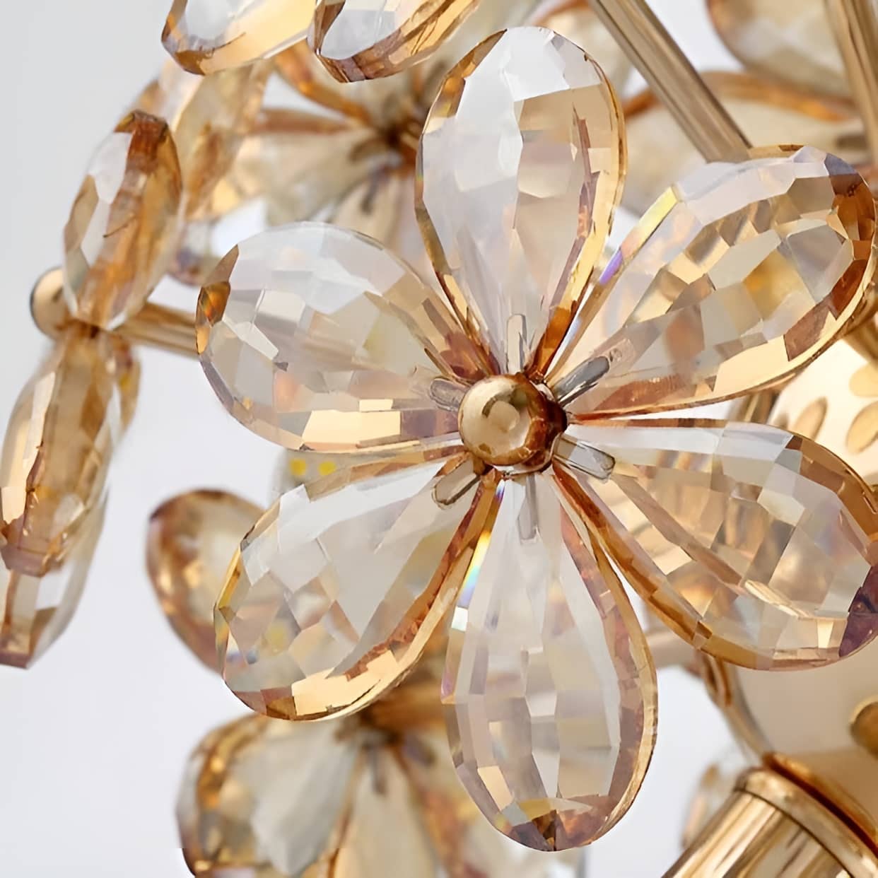 Luxury Dandelion Flower Crystal Table Lamp
