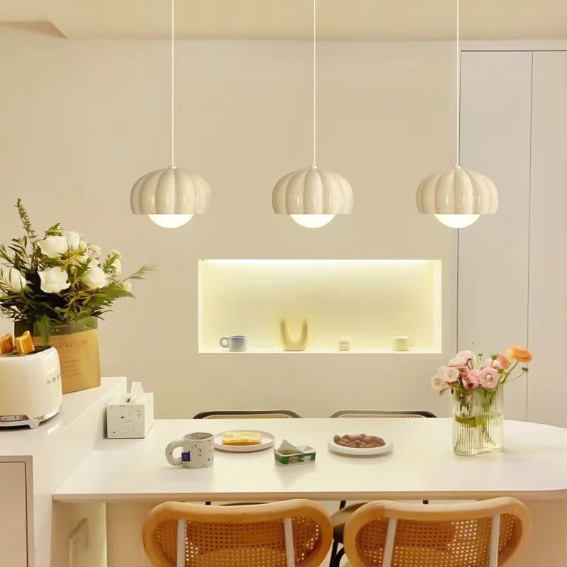 Macaron Resin Pumpkin Globe Pendant Light