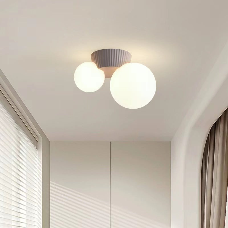 Macaron Design Globe Ceiling Light For Hallway