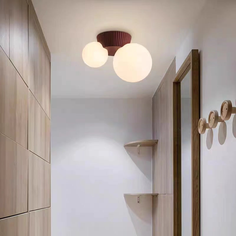 Macaron Design Globe Ceiling Light For Hallway
