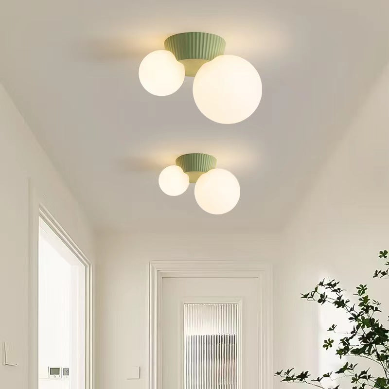 Macaron Design Globe Ceiling Light For Hallway