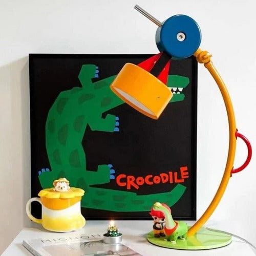 Memphis Geometric Colorful Adjustable Table Lamp