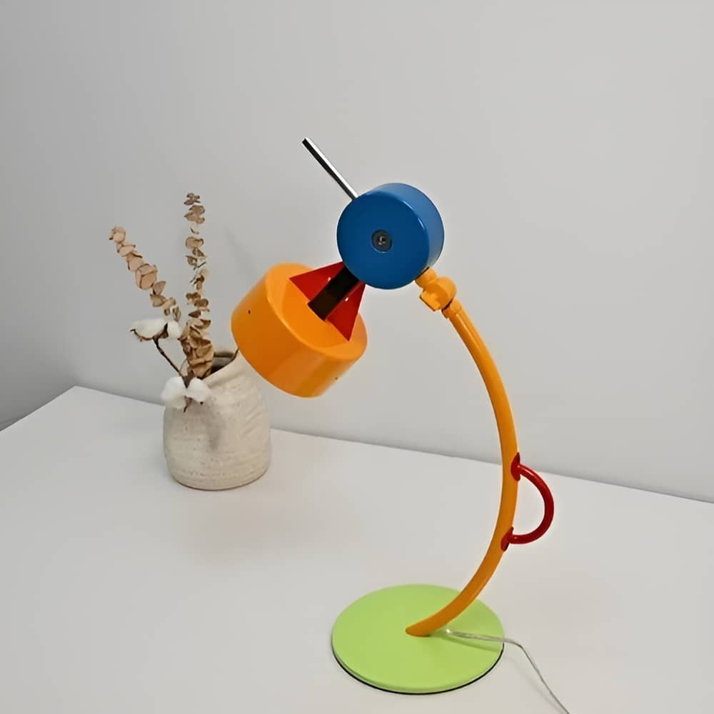Memphis Geometric Colorful Adjustable Table Lamp