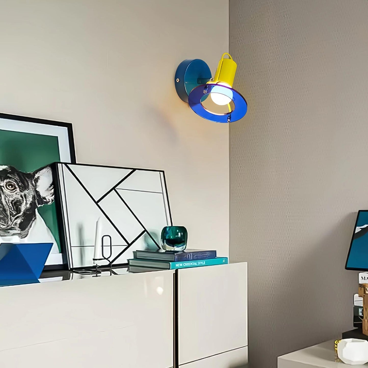 Memphis Colorful Orbit Adjustable Wall Light