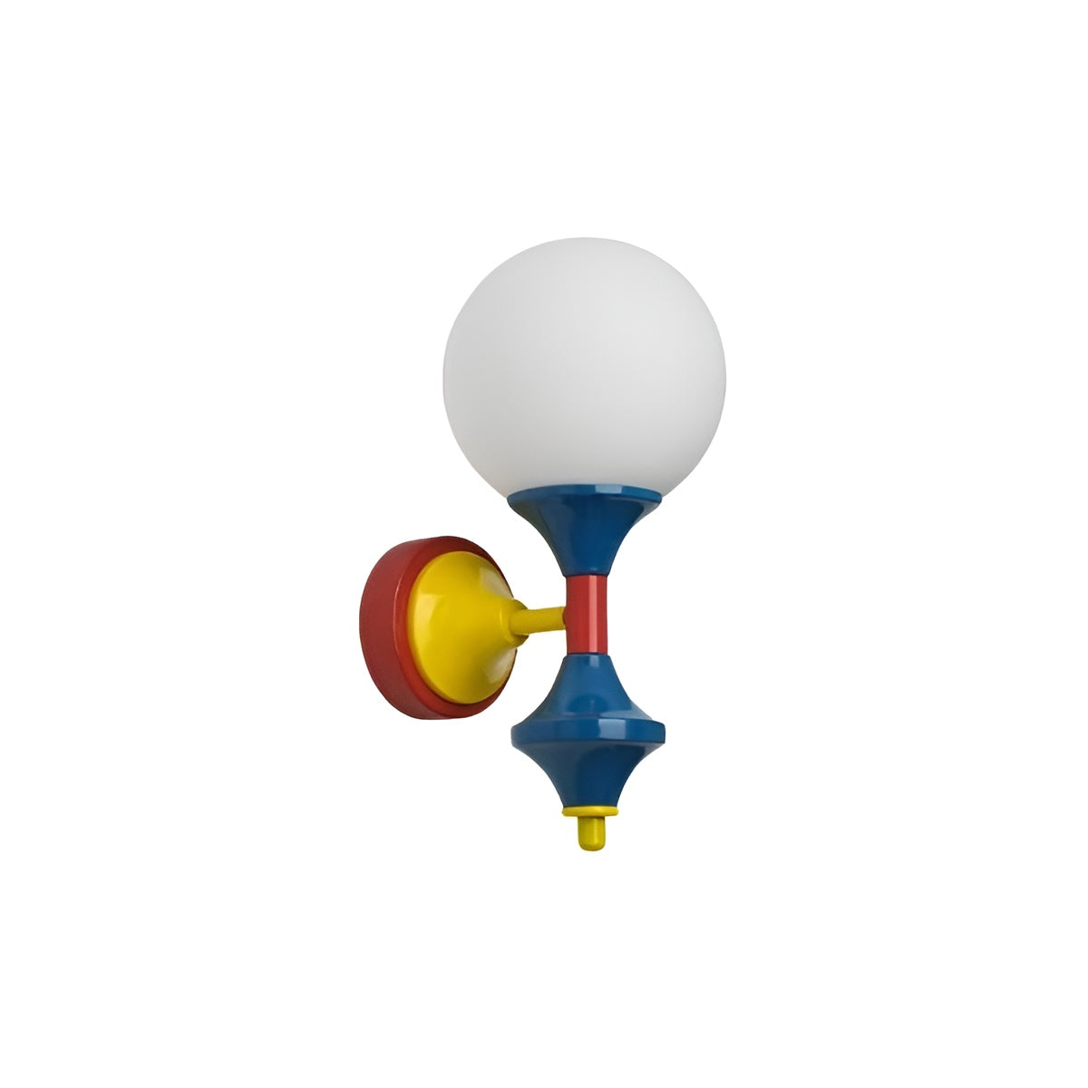 Memphis Glass Globe Colorful Wall Light