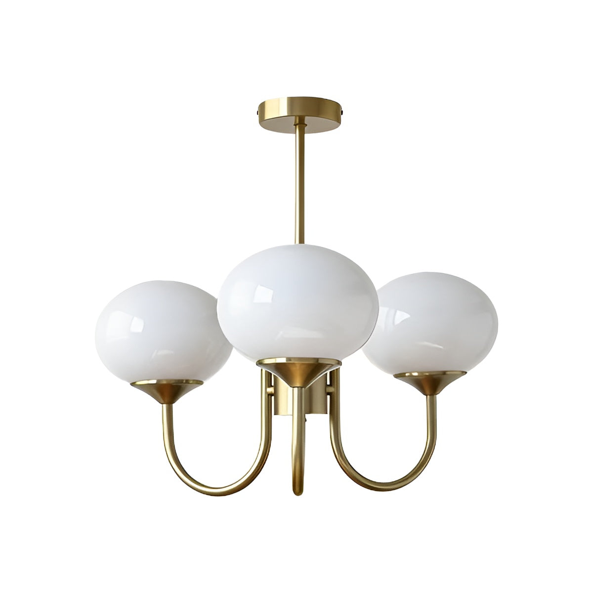 Mid Century Modern 3 Lights Chandelier for Dining Room