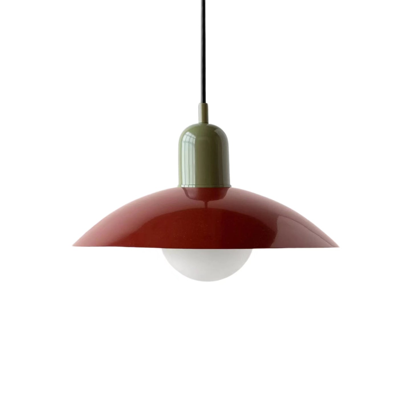 Mid Century Saucer Colorful Pendant Light