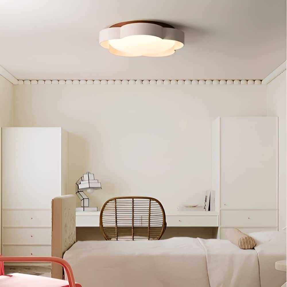 Minimalistische LED Flur Deckenlampe mit Kirschblüte
