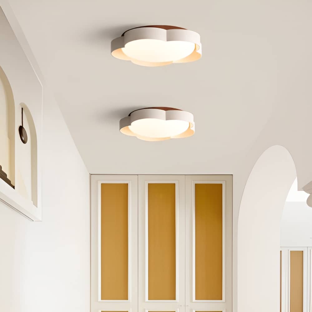 Minimalistische LED Flur Deckenlampe mit Kirschblüte
