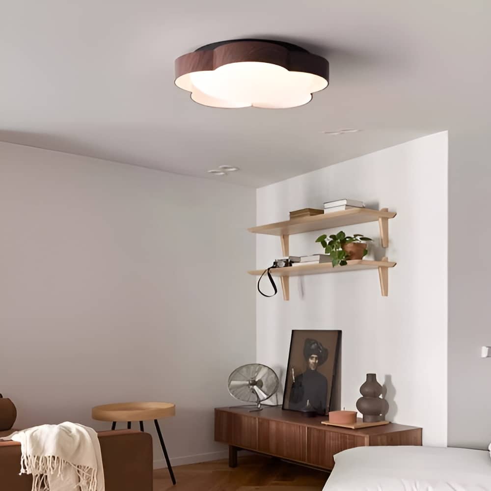 Minimalistische LED Flur Deckenlampe mit Kirschblüte