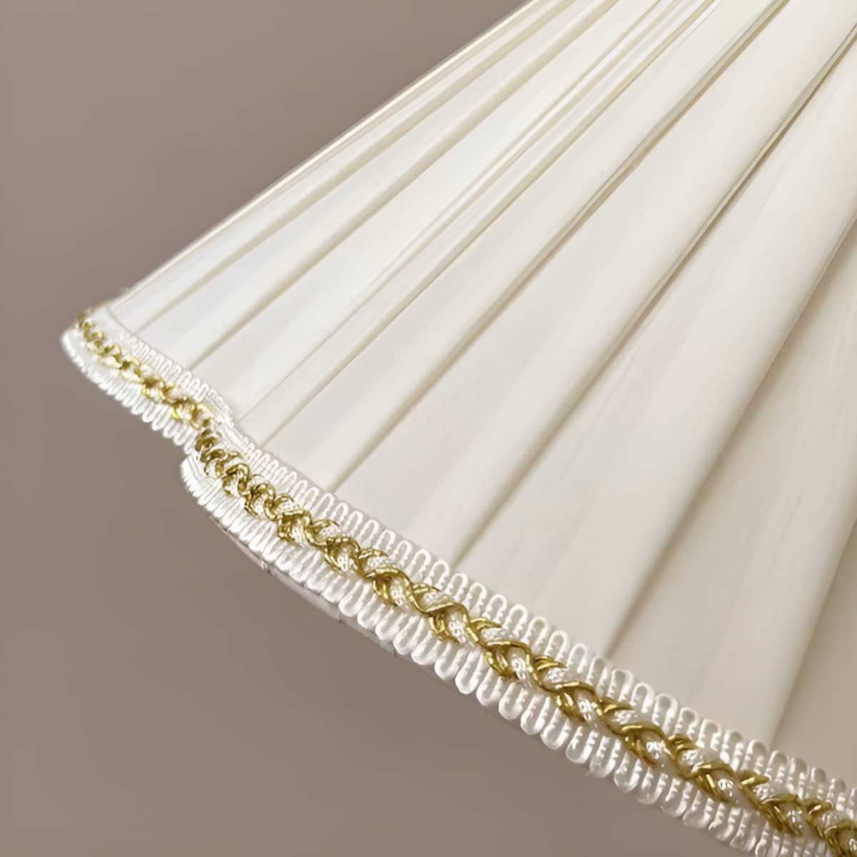 Minimalist Cream White Fabric Shade Pendant light