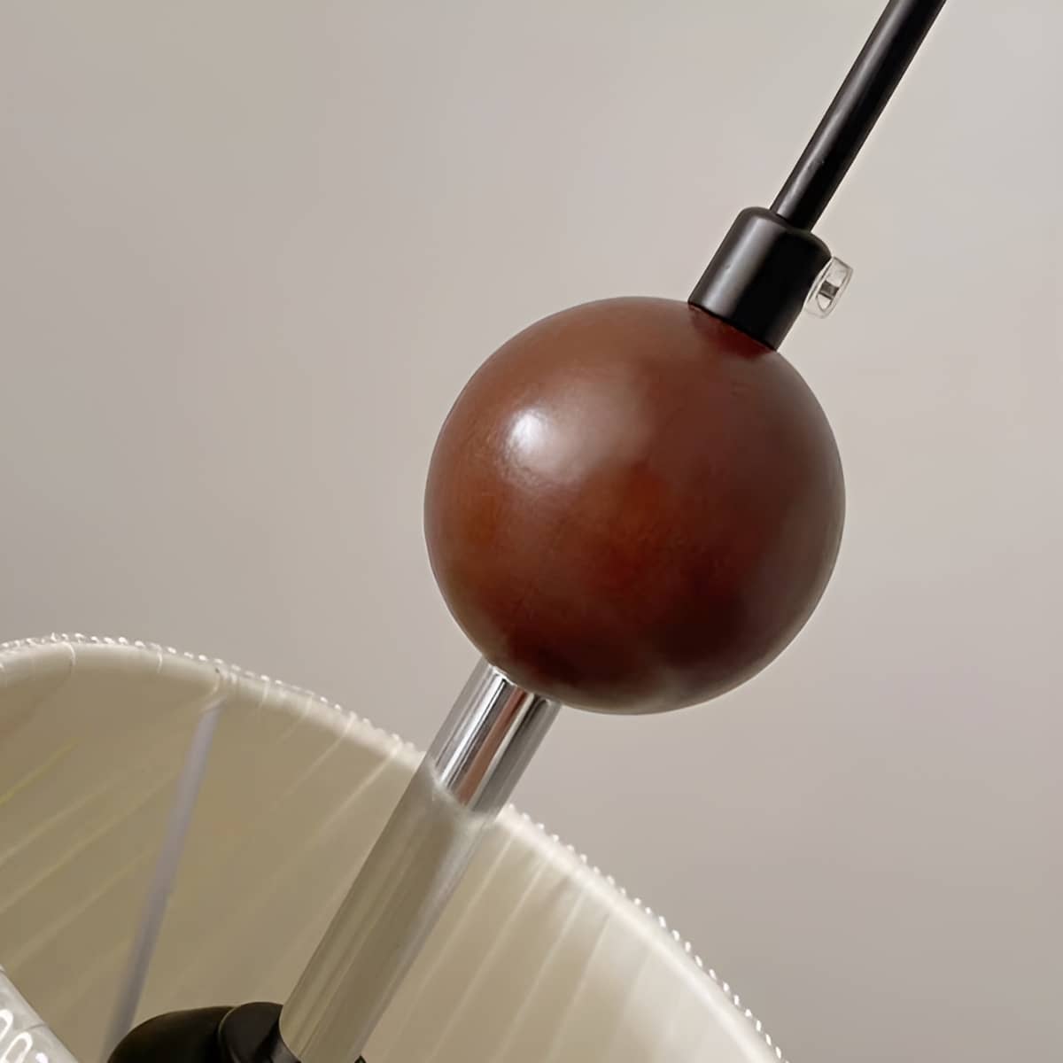 Minimalist Cream White Fabric Shade Pendant light