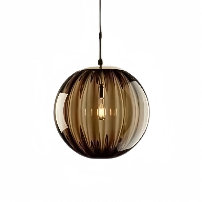Minimalist Water Pattern Glass Ball Pendant Light