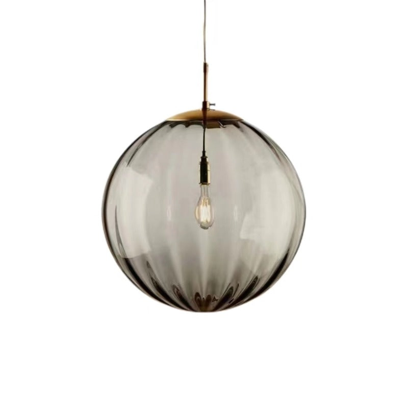 Minimalist Water Pattern Glass Ball Pendant Light