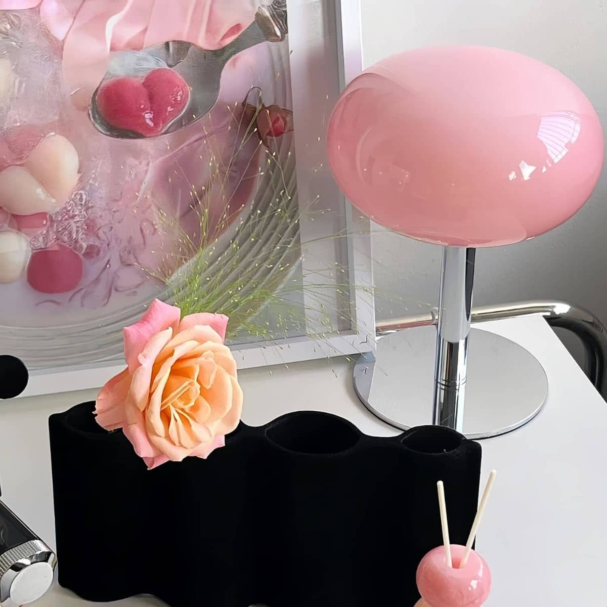 Bauhaus Lollipop Glass Globe Table Lamp