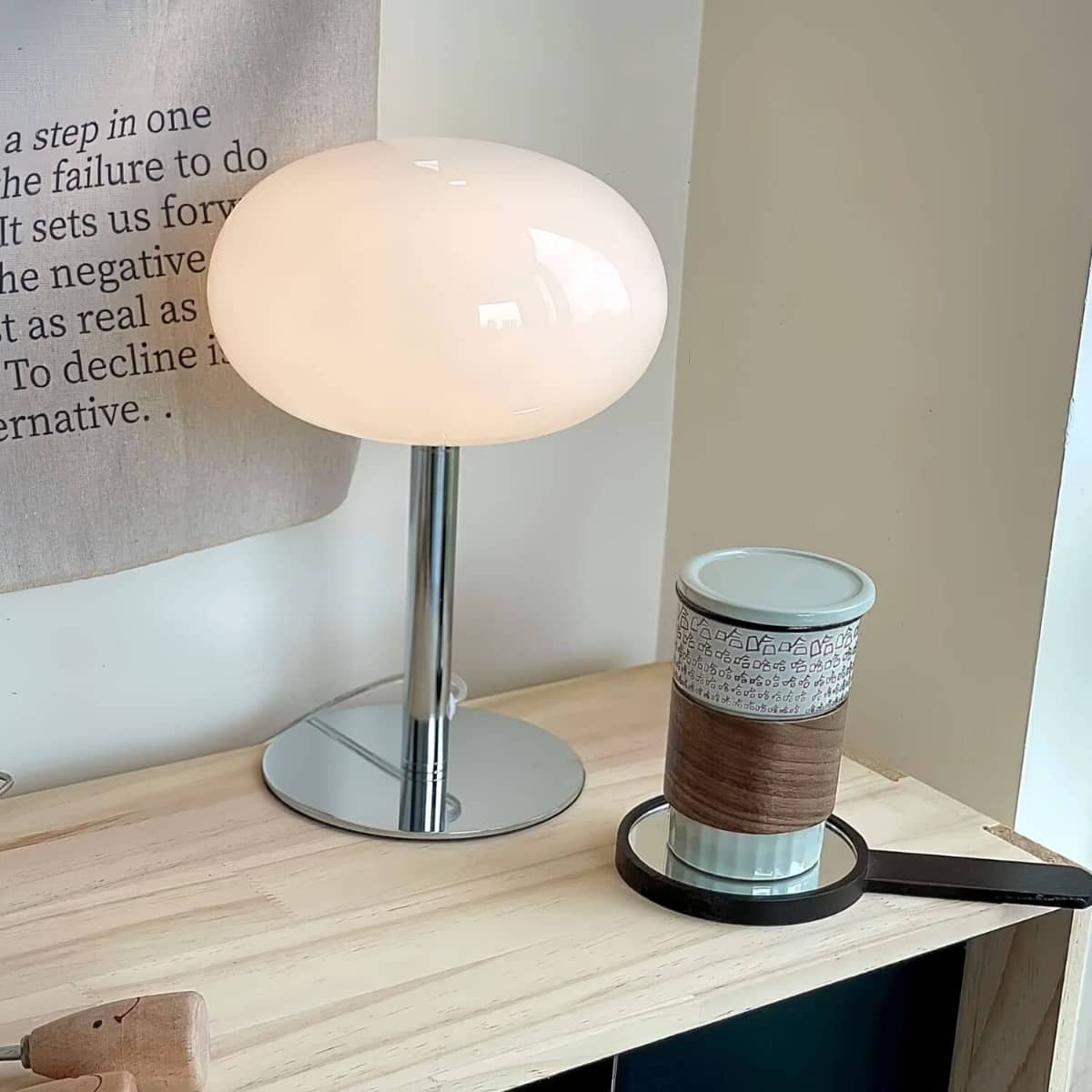 Bauhaus Lollipop Glass Globe Table Lamp