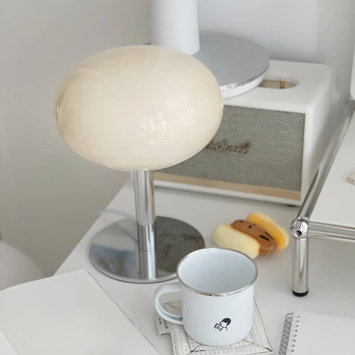Bauhaus Lollipop Glass Globe Table Lamp