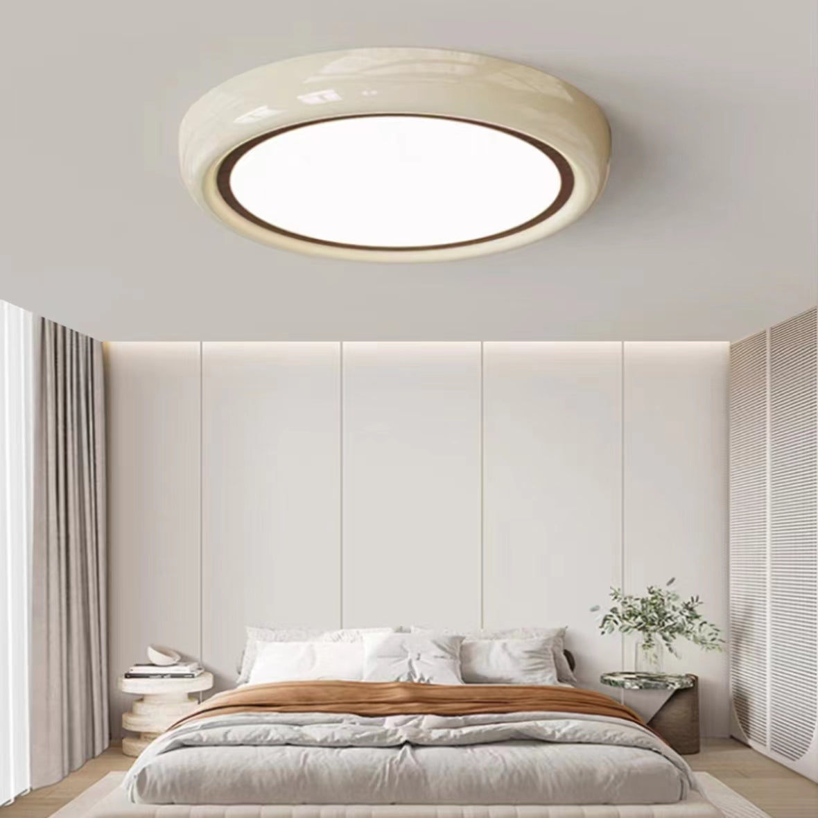 Minimalist Style Bedroom Round LED Ceiling Light
