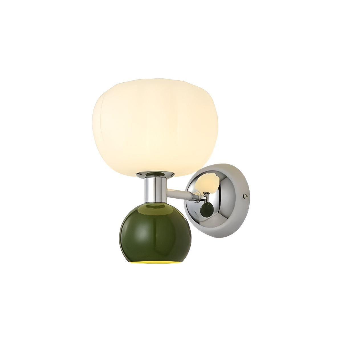 Modern Bauhaus Cream Pumpkin Wall Lamp