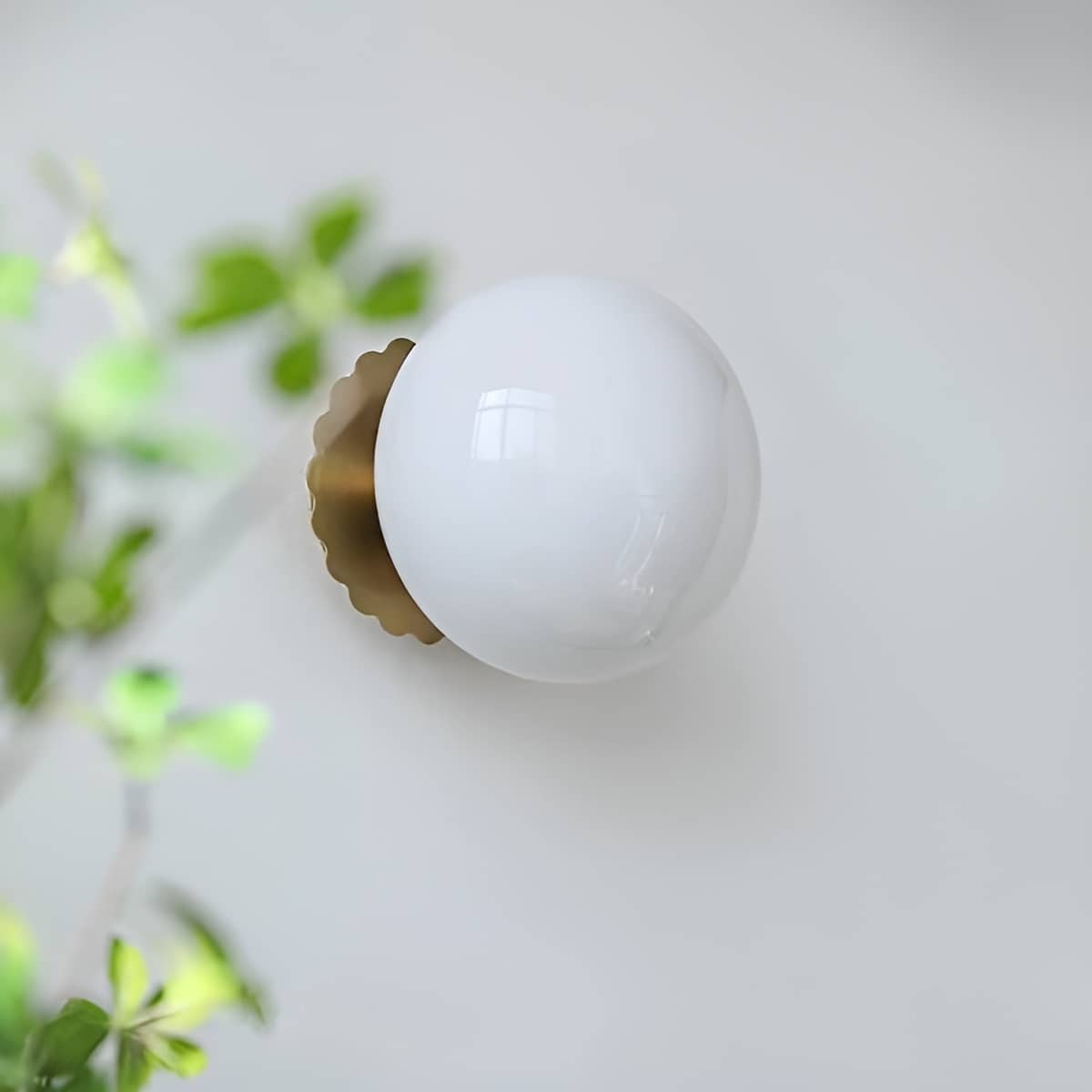 Modern Bauhaus Globe Glass Wall Light