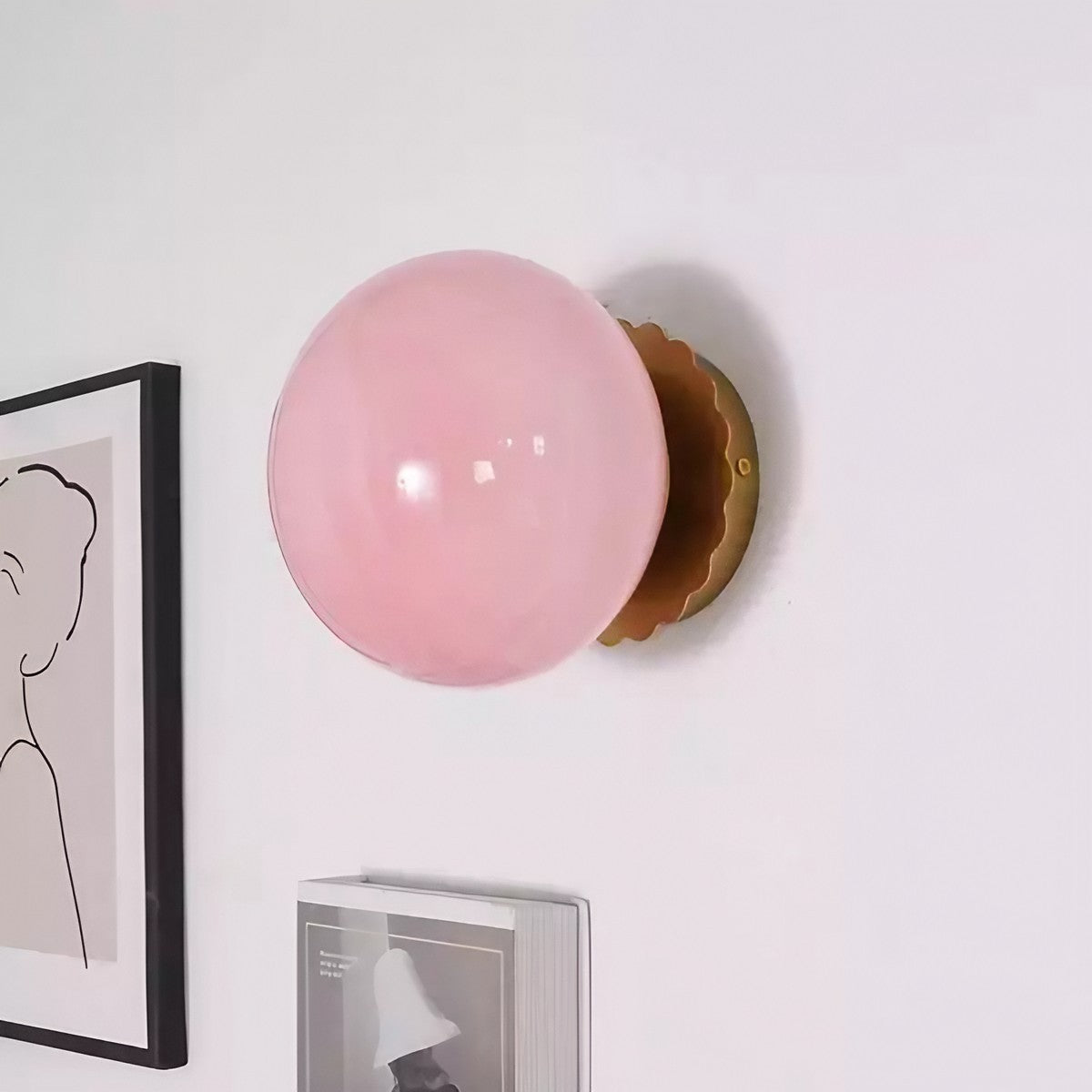 Modern Bauhaus Globe Glass Wall Light