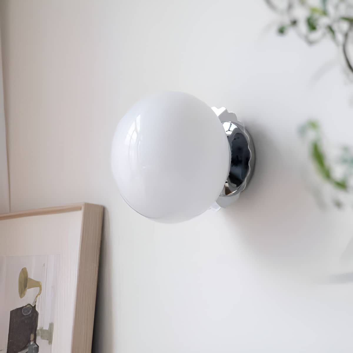 Modern Bauhaus Globe Glass Wall Light