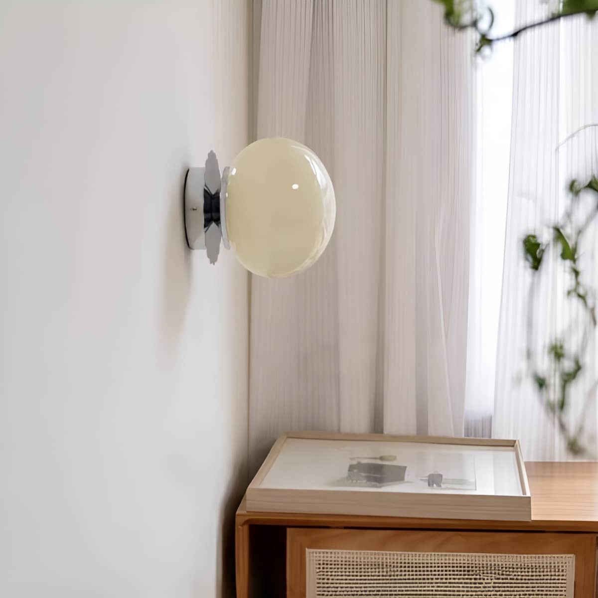 Modern Bauhaus Globe Glass Wall Light