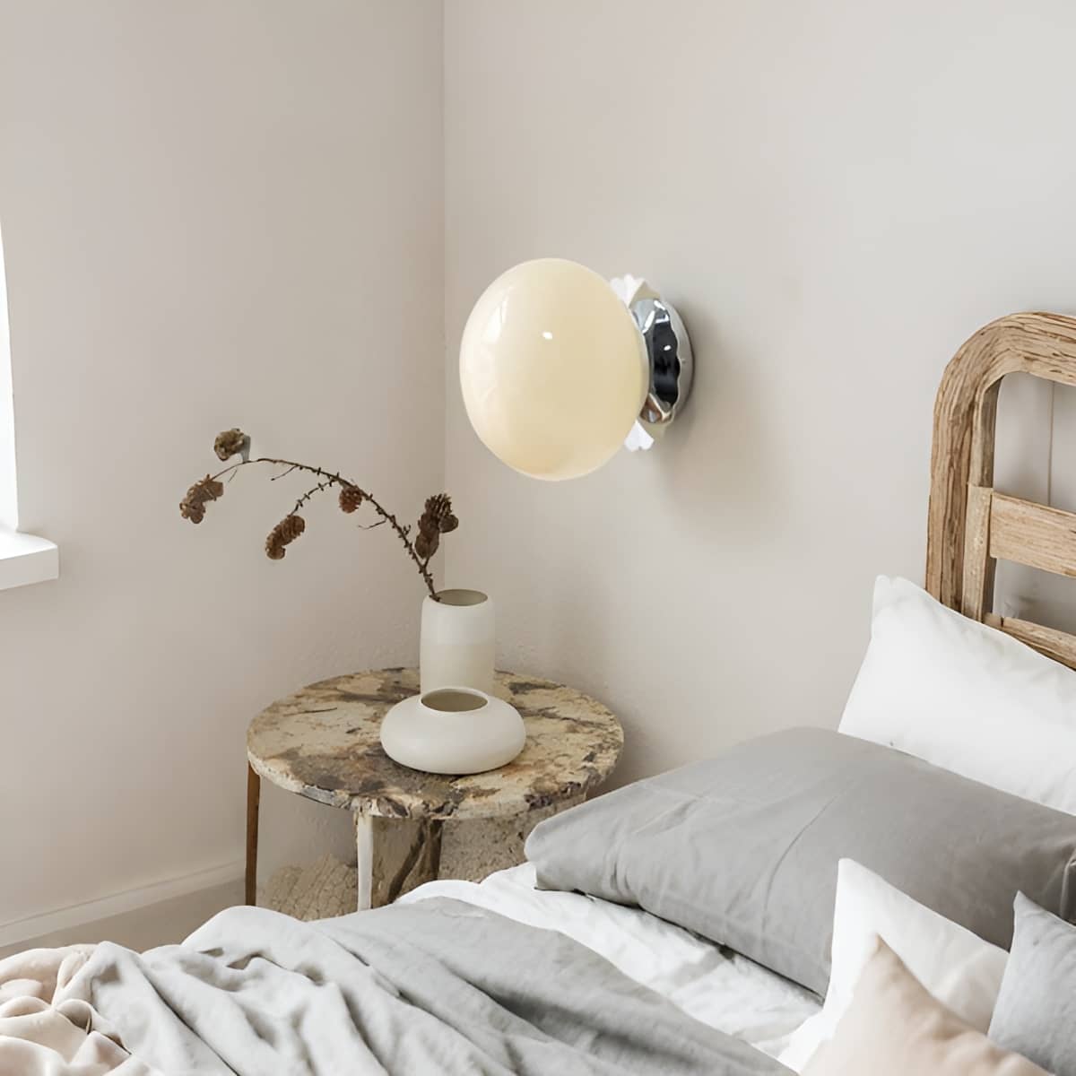 Modern Bauhaus Globe Glass Wall Light