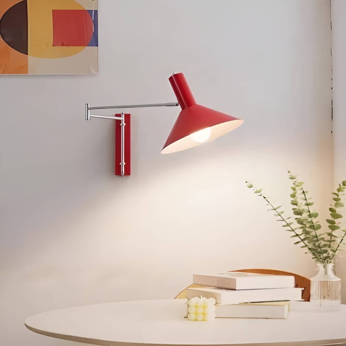 Modern Bauhaus Swing Arm Extendable Wall Light