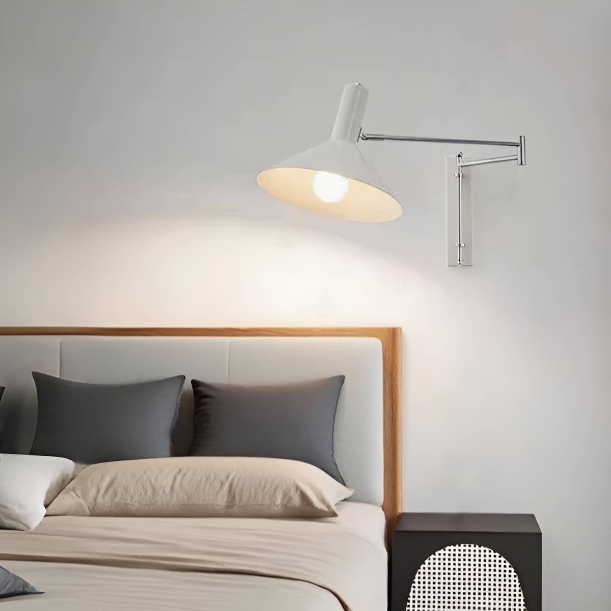 Modern Bauhaus Swing Arm Extendable Wall Light