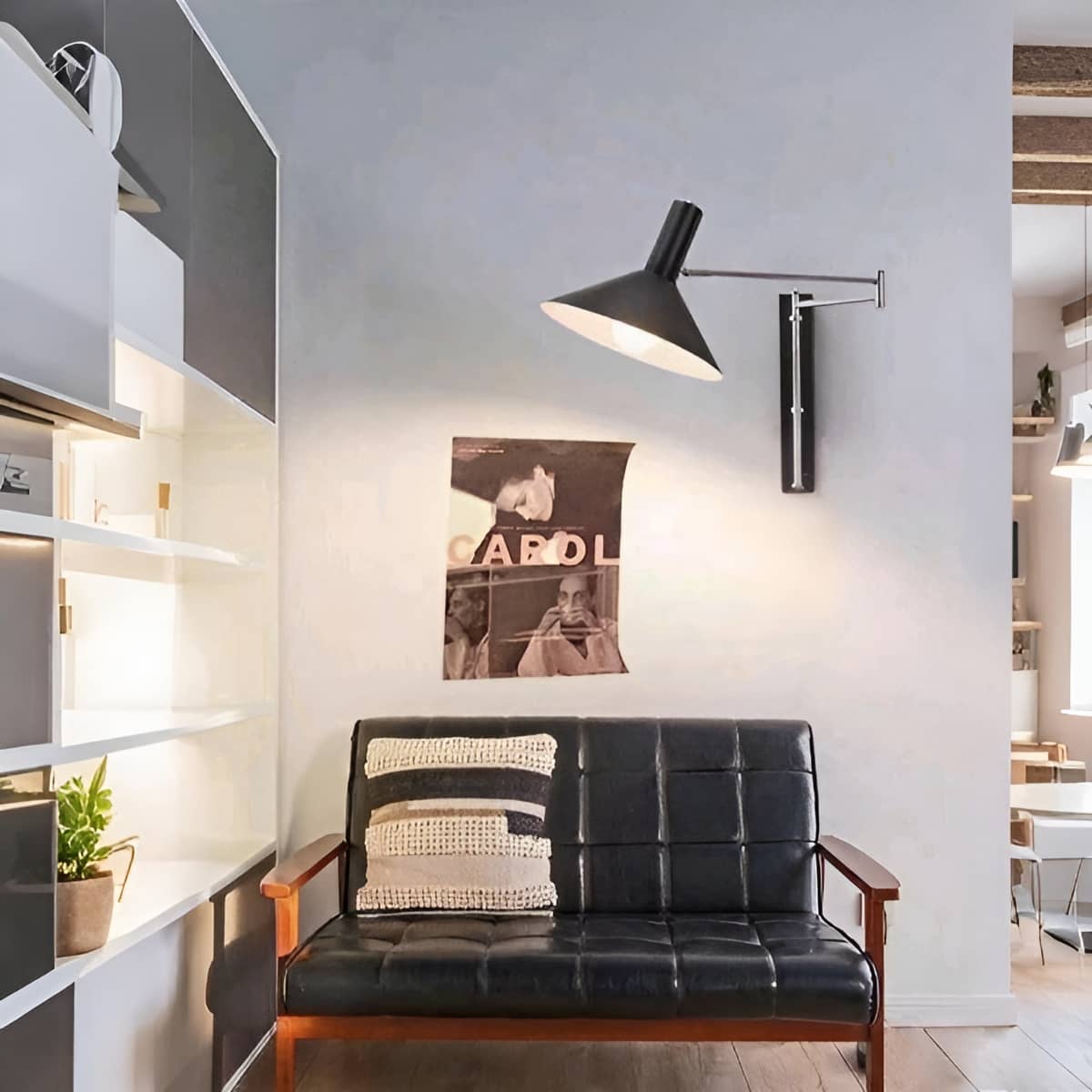Modern Bauhaus Swing Arm Extendable Wall Light
