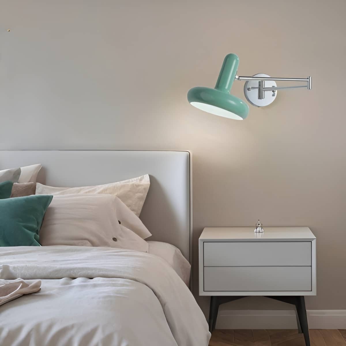 Modern Bedside Reading Wall Light with Extendable Arm
