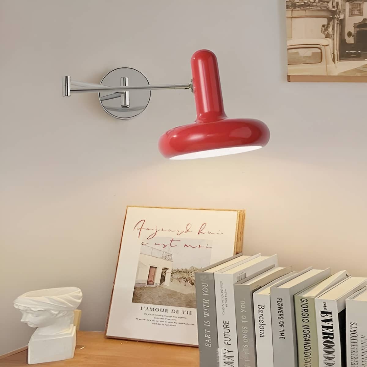 Modern Bedside Reading Wall Light with Extendable Arm