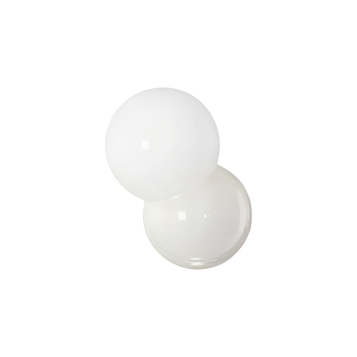 Modern Cream Orb Glass Wall Light