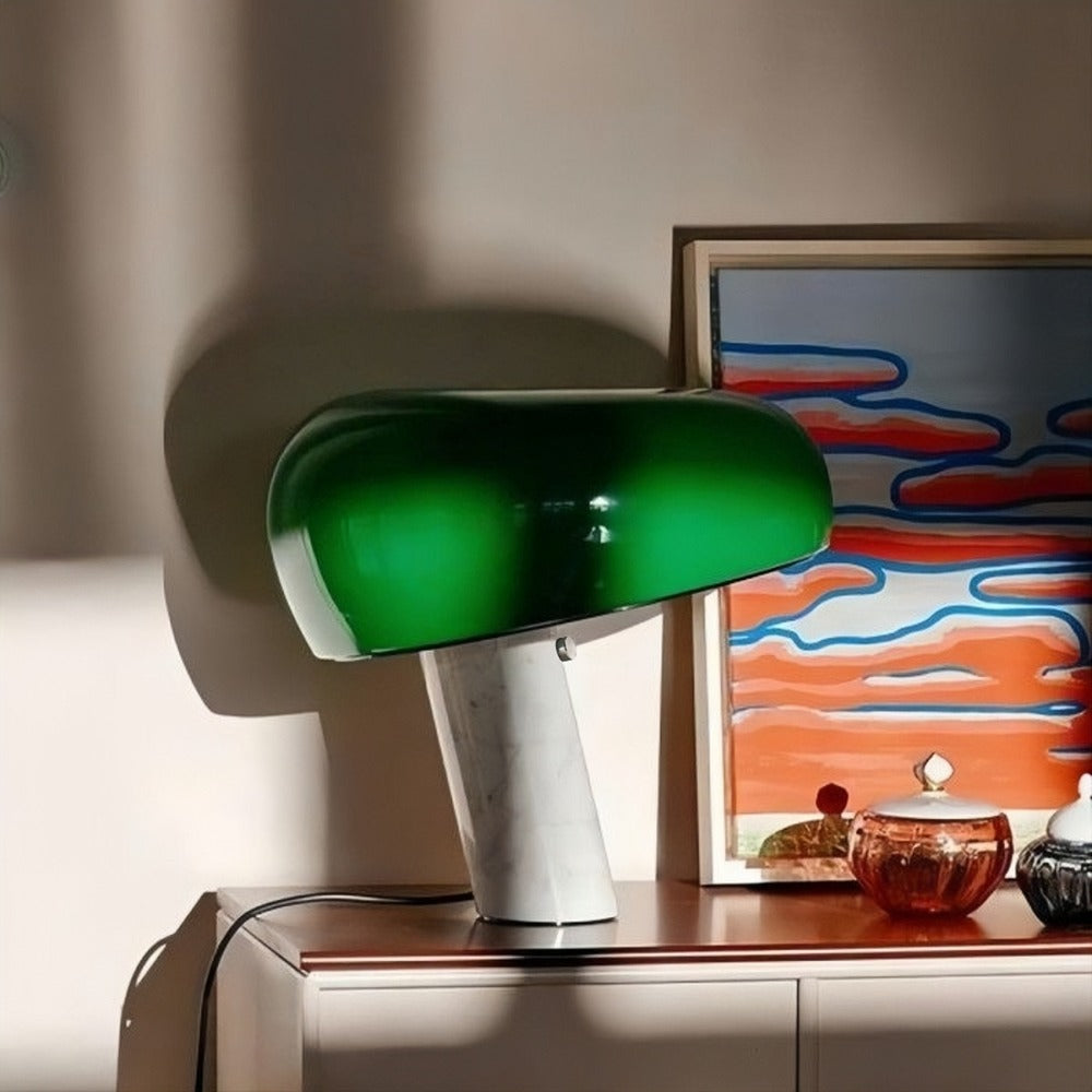 Modern Creative Snoopy Marble Table Lamp
