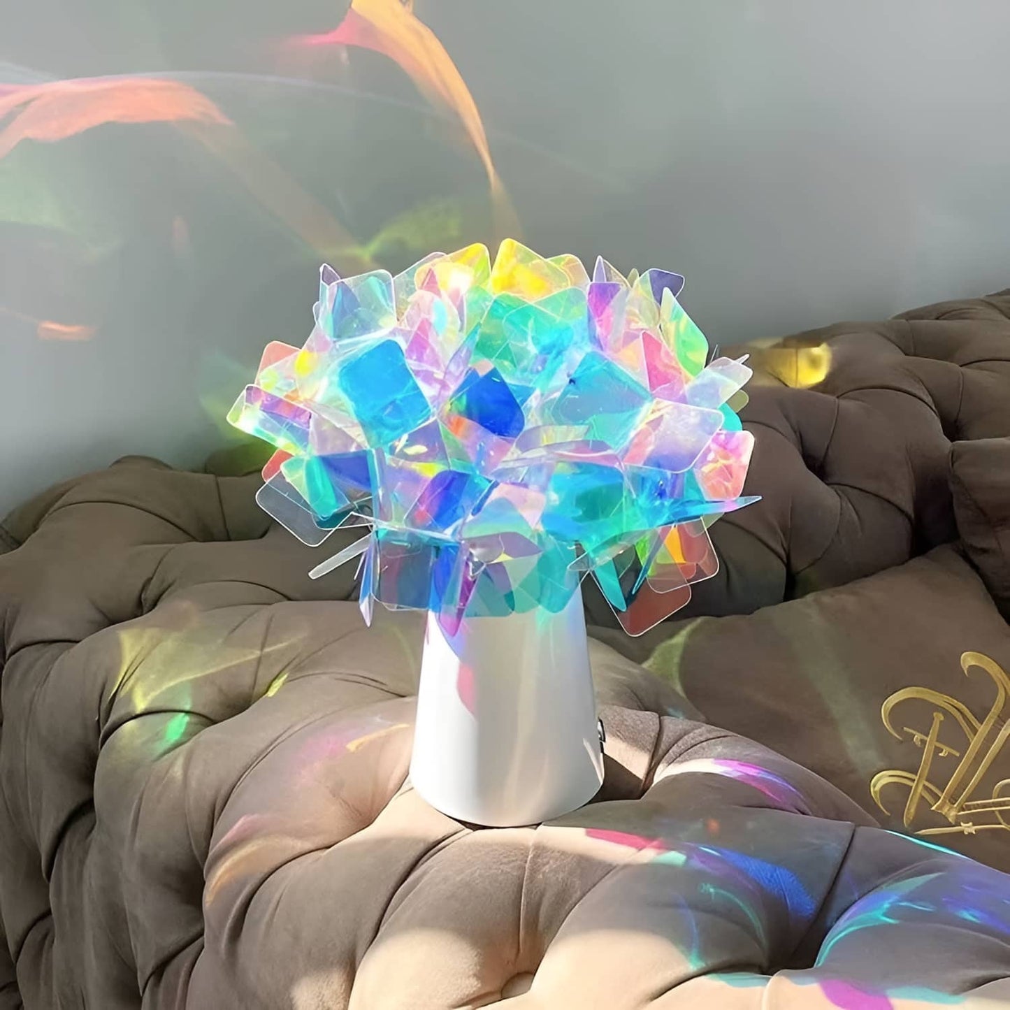 Modern Flower Art Deco Rechargeable Table Lamp