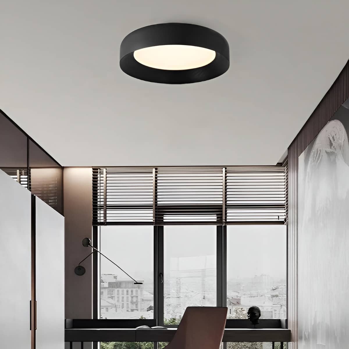 Modern Iron Round LED Interior Ceiling Light