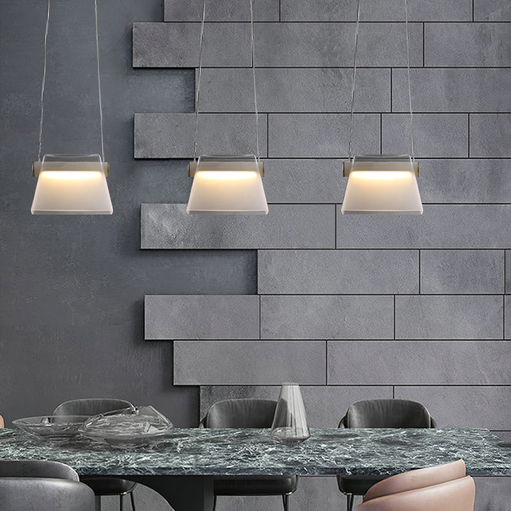 Modern Cowbell LED Handbag Shaped Pendant Lamp