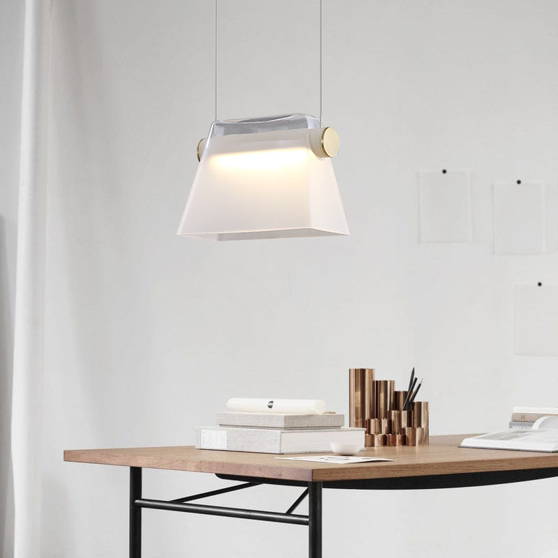 Modern Cowbell LED Handbag Shaped Pendant Lamp