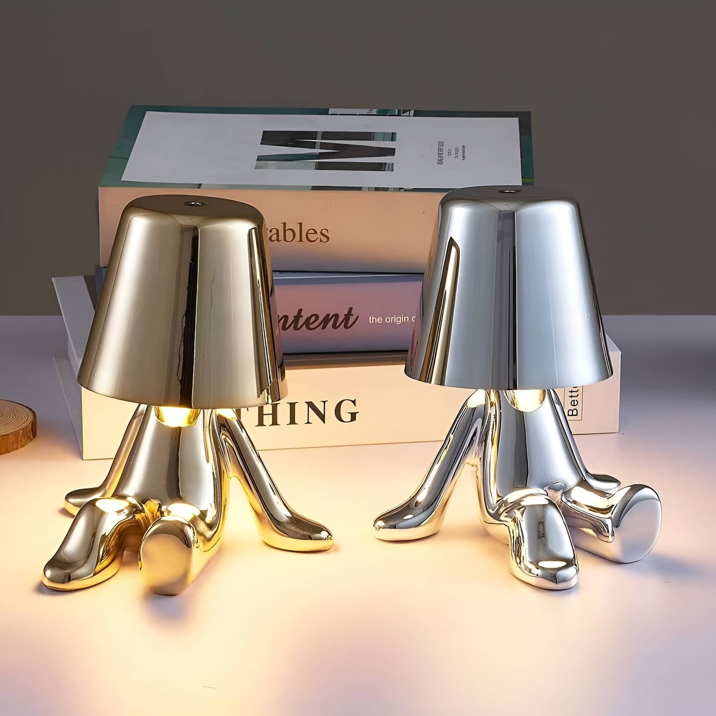 Modern Creative Rechargeable Little Man Table Lamp